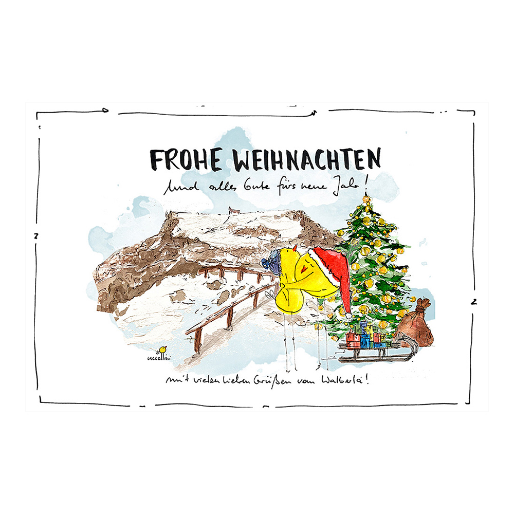 Weihnachtskarte Walsertal