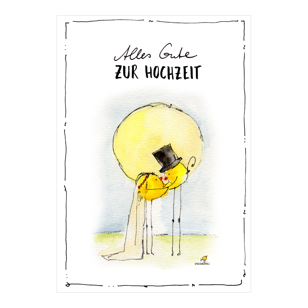 Glückwunschkarte zur Hochzeit