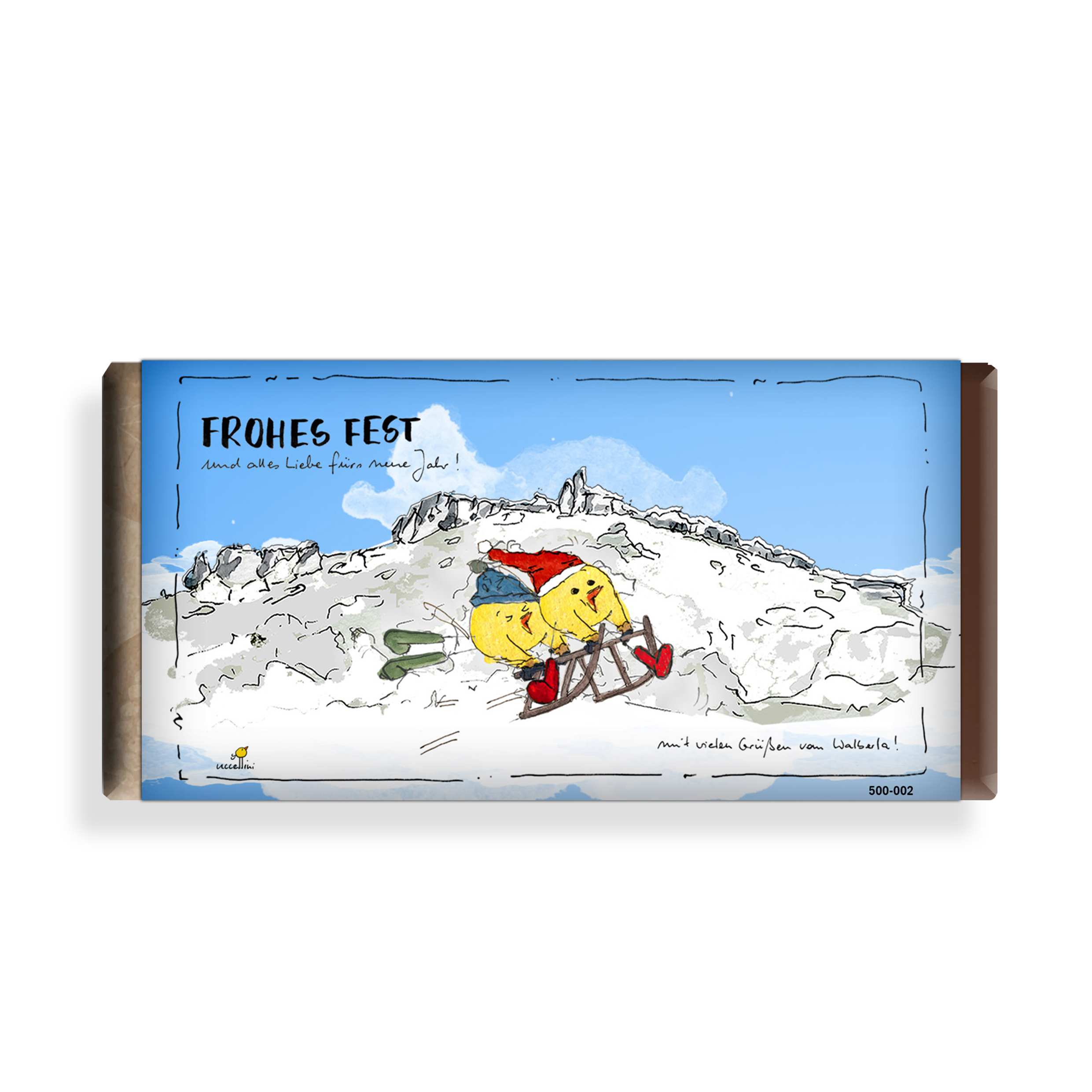 Weihnachtliche Schokoladentafel