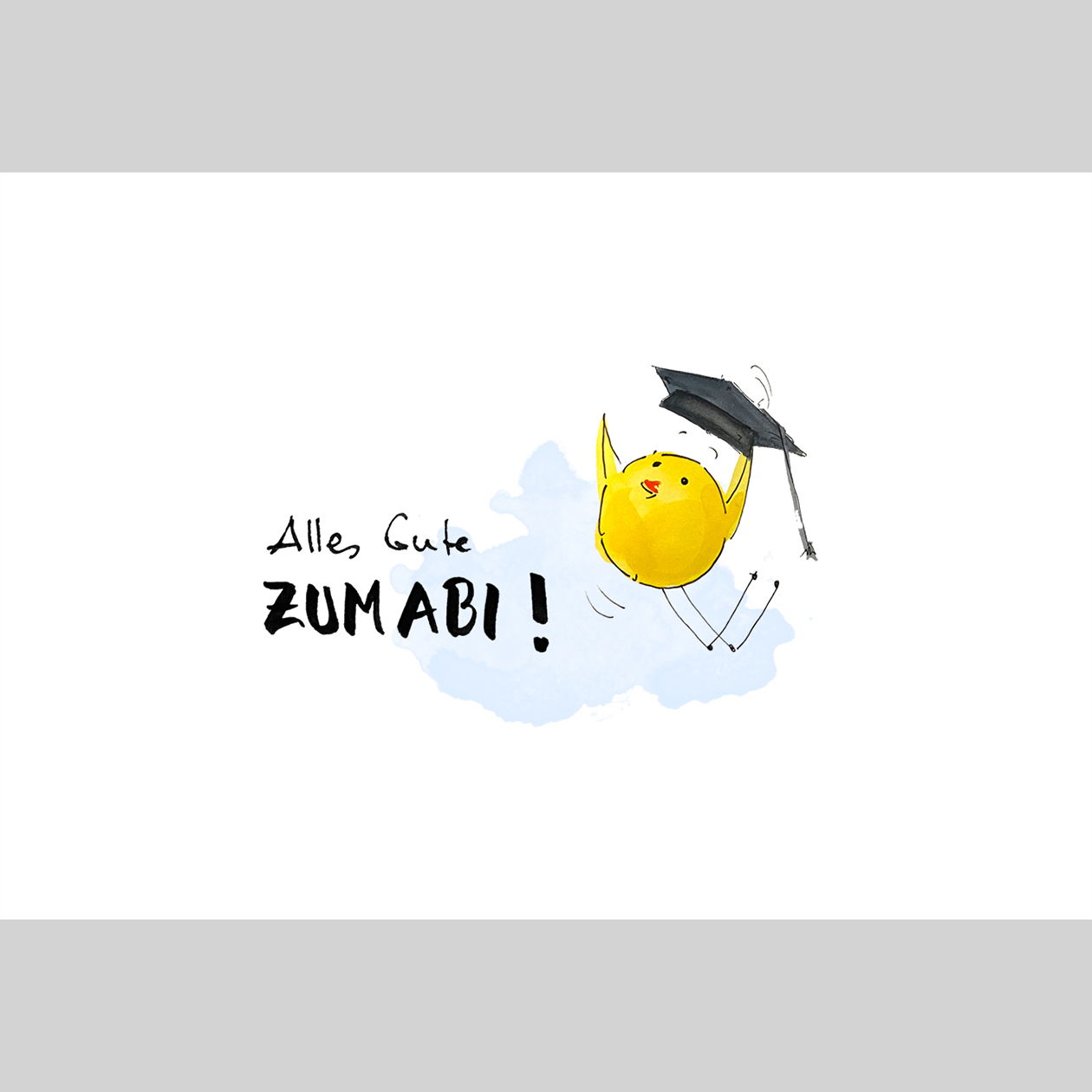 Grußkarte zum Abitur