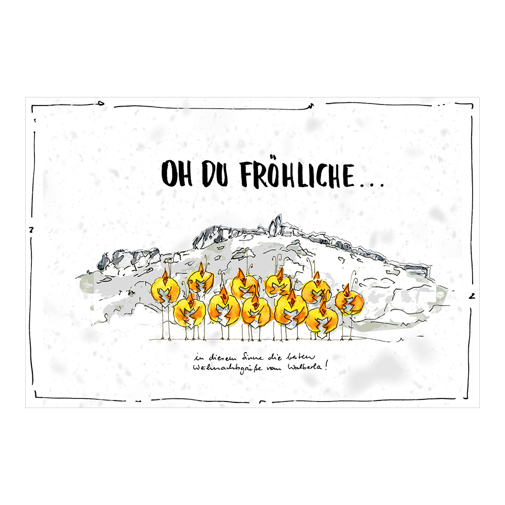Weihnachtskarte 'Oh du Fröhliche'