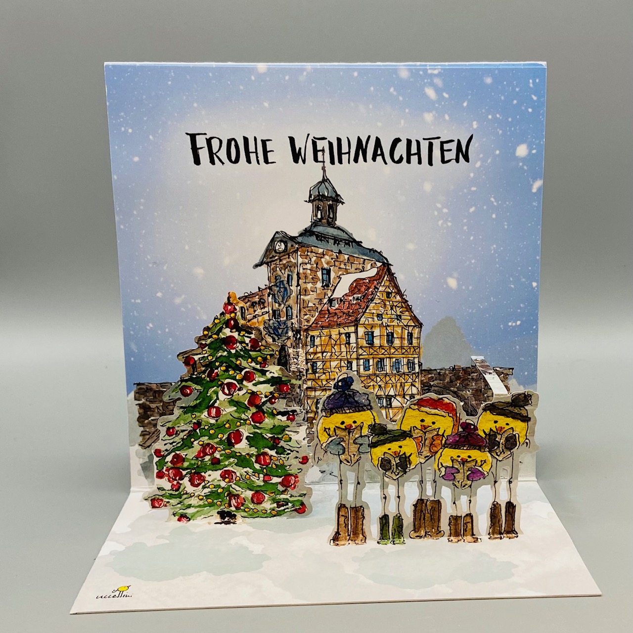 Pop-up Weihnachtskarte Bamberg