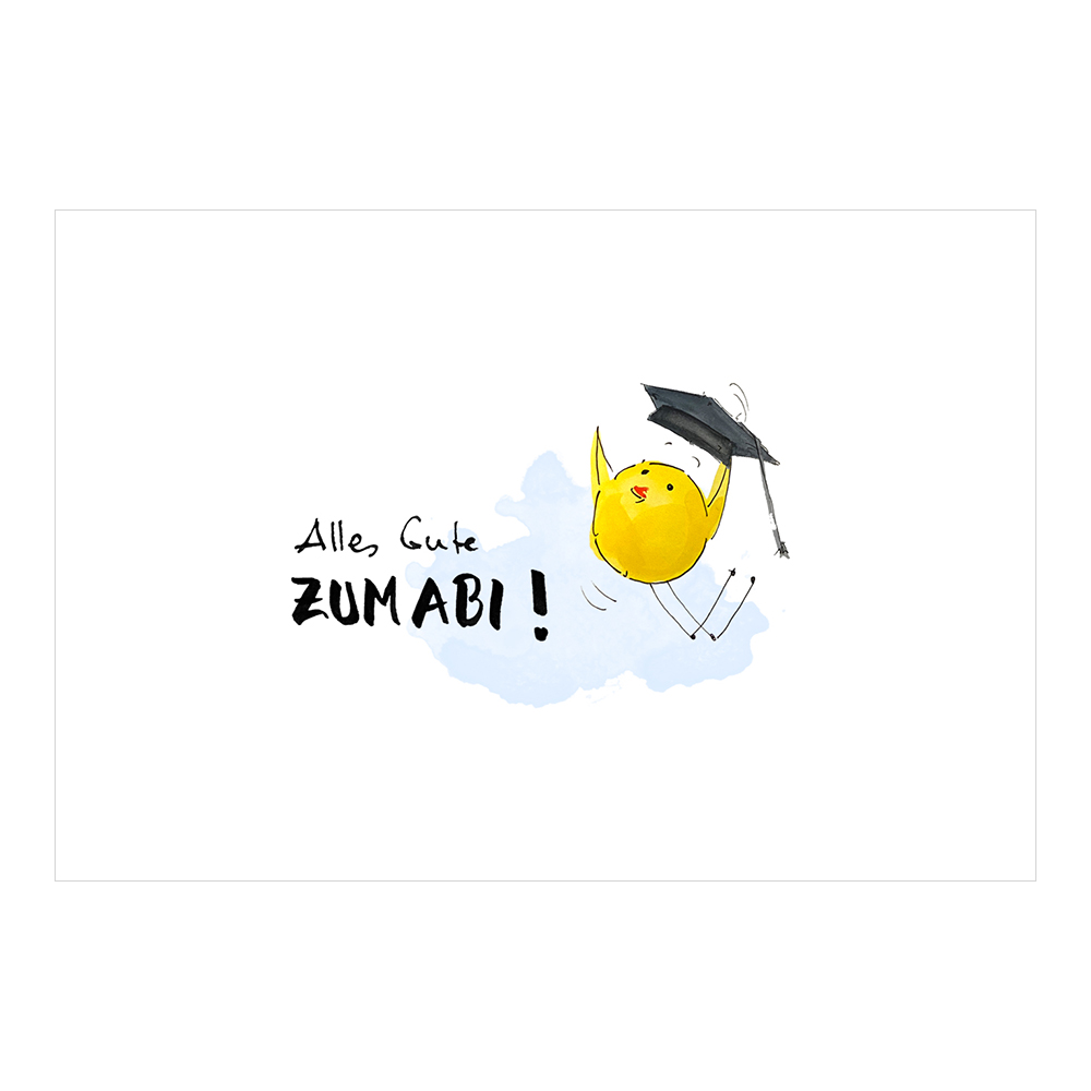 Glückwunschkarte zum Abitur