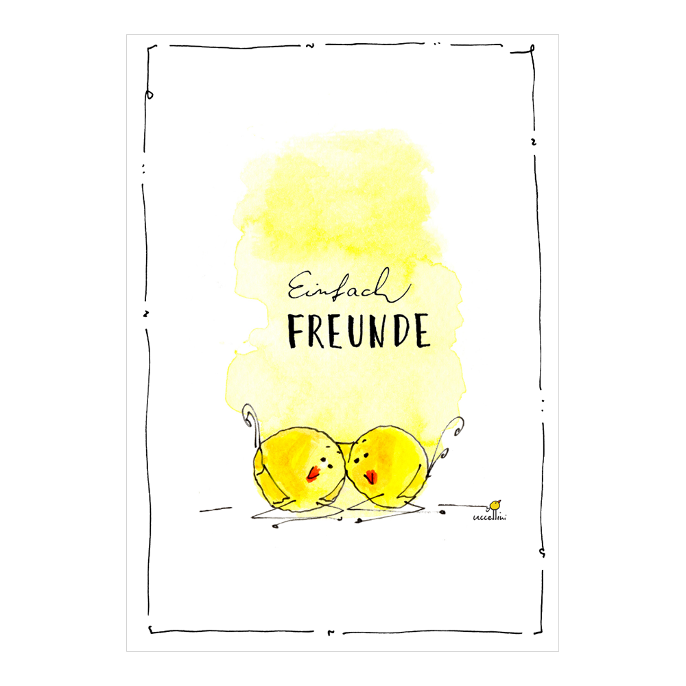 Postkarte 'Einfach Freunde'