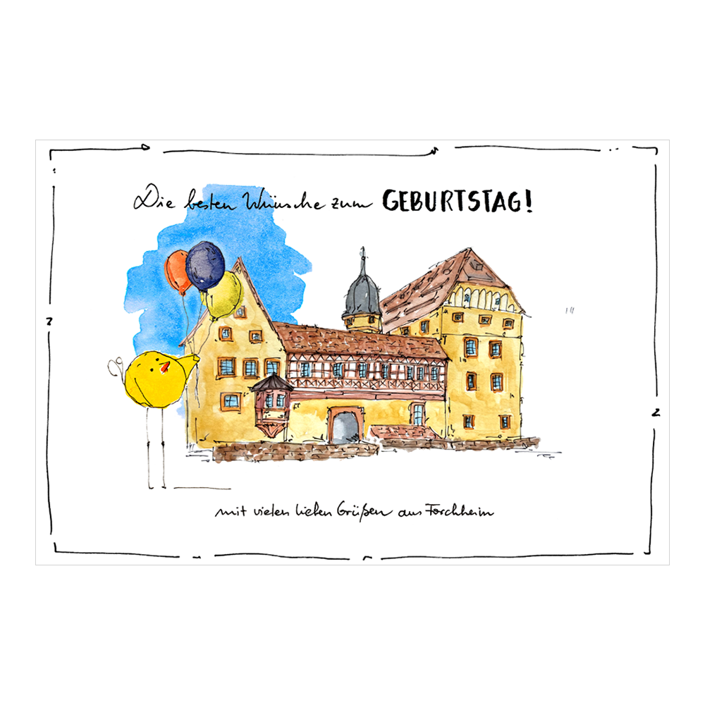 Grußkarte zum Geburtstag