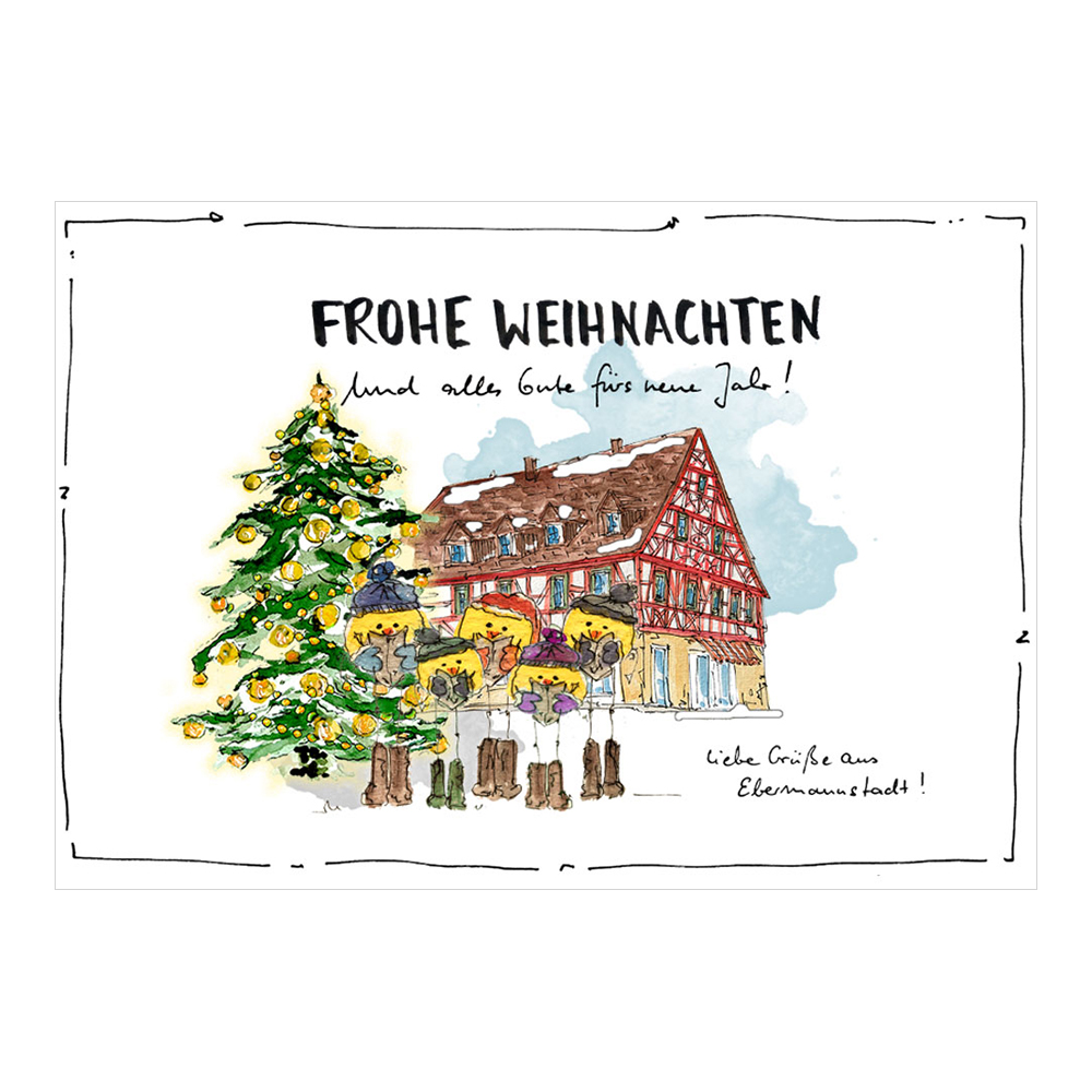 Weihnachtliche Grußkarte