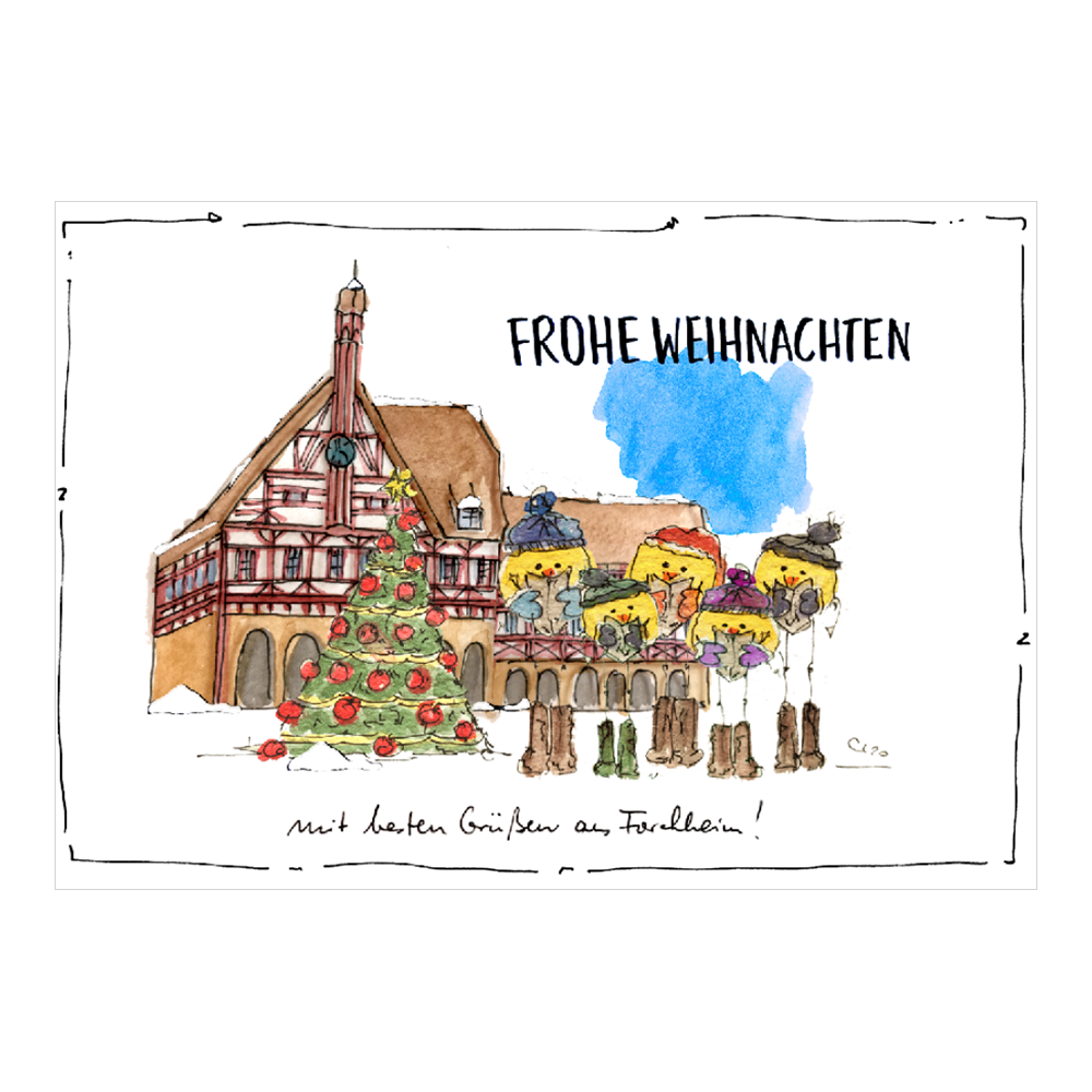 Weihnachtskarte aus Forchheim