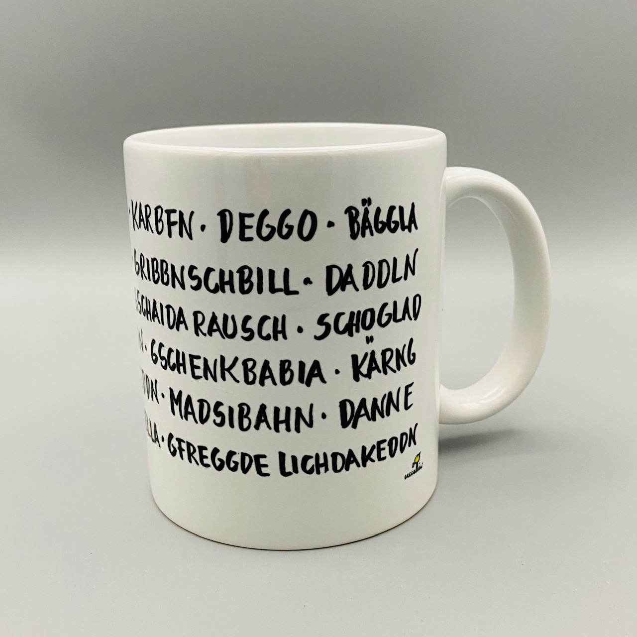Tasse Mundart