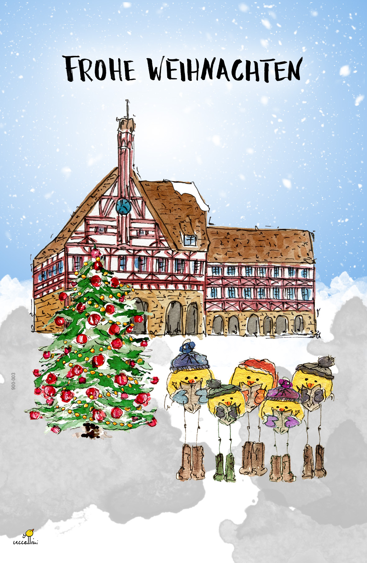 Pop-up Weihnachtskarte Forchheim
