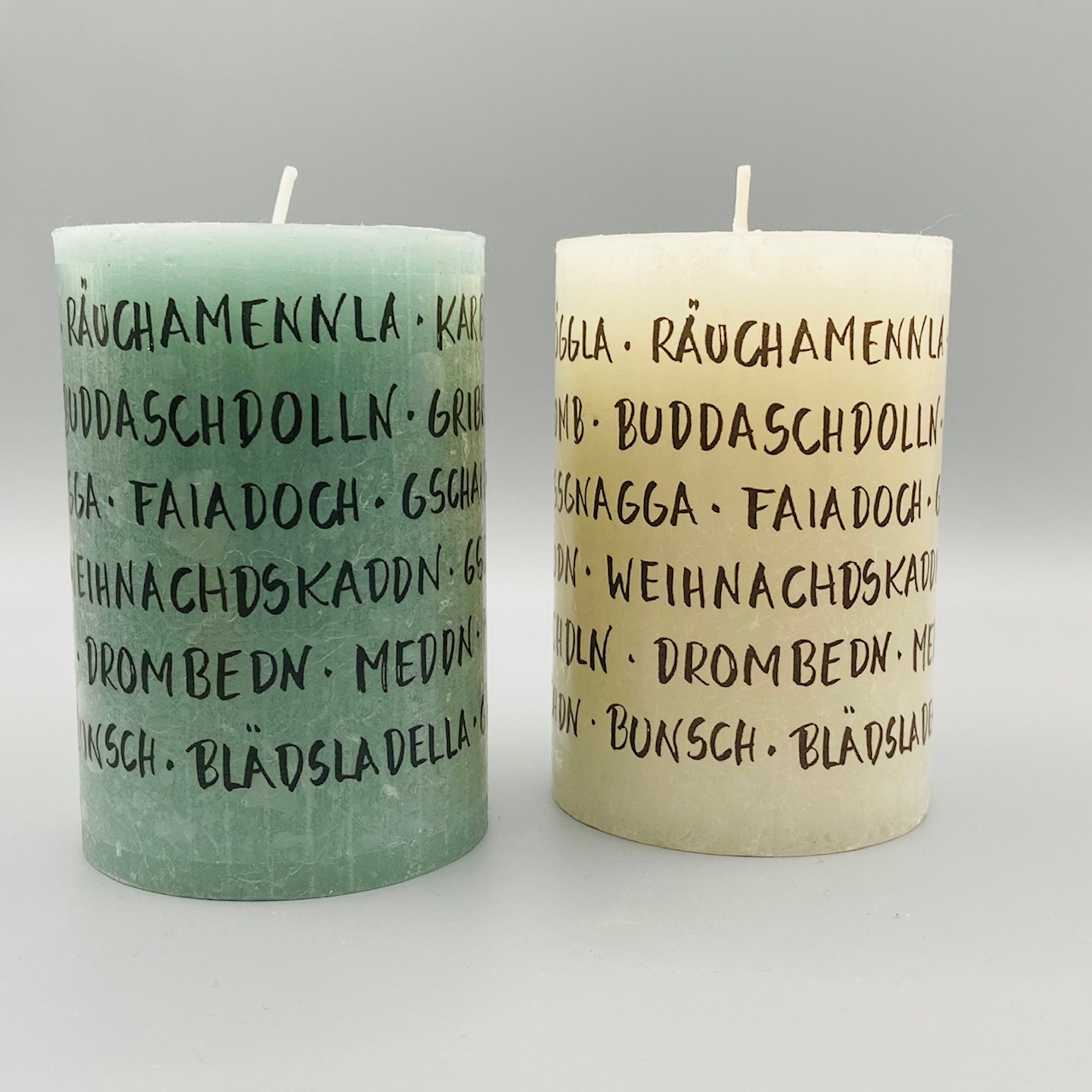 Stumpenkerzen Mundart