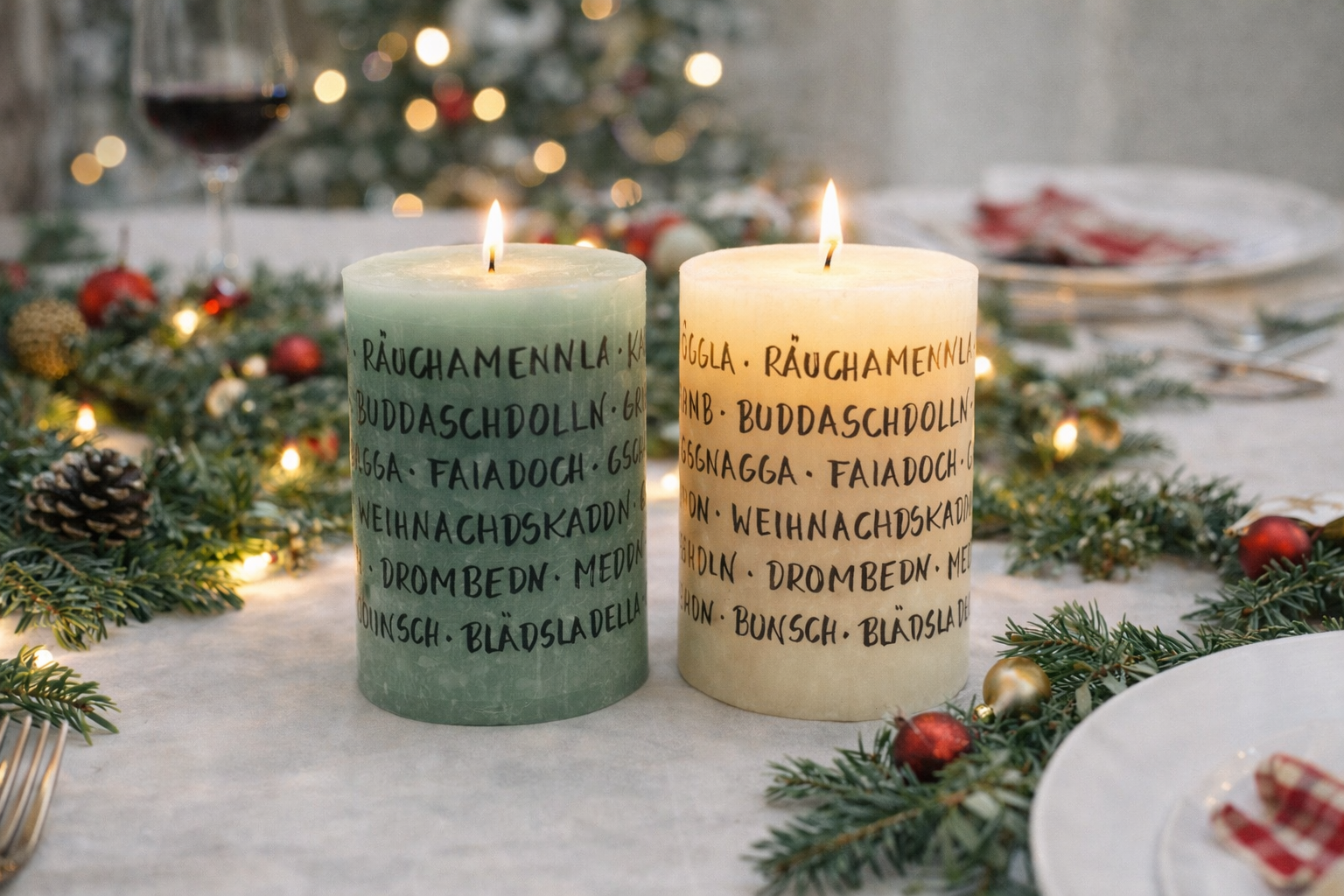 Stumpenkerzen Mundart