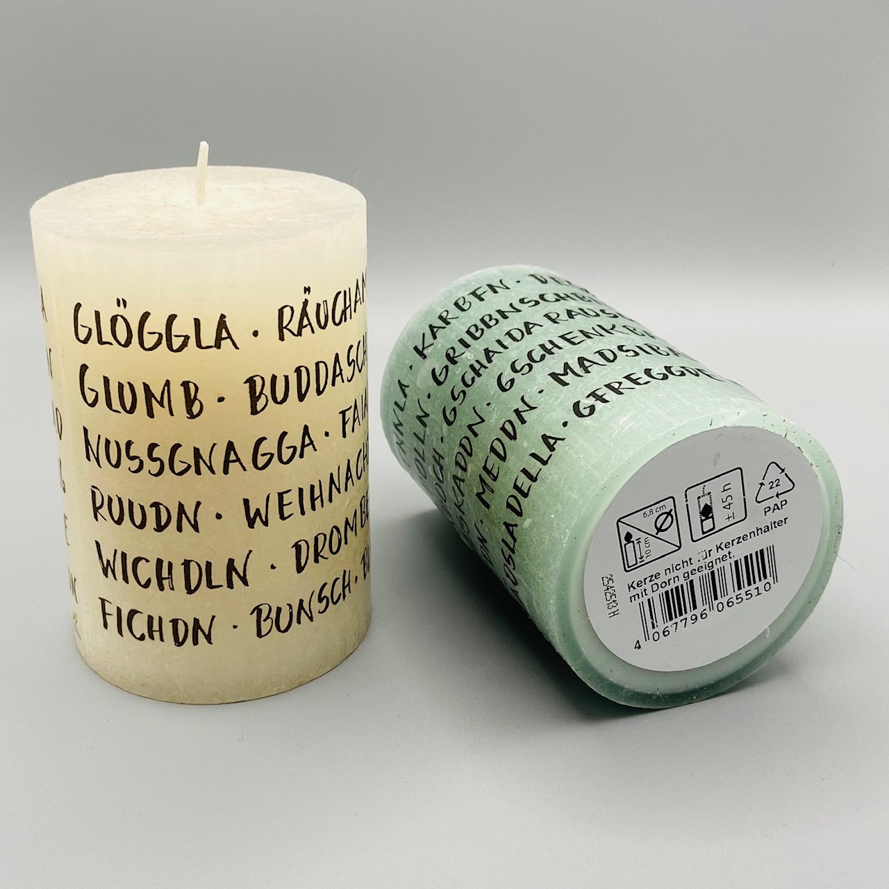 Stumpenkerzen Mundart