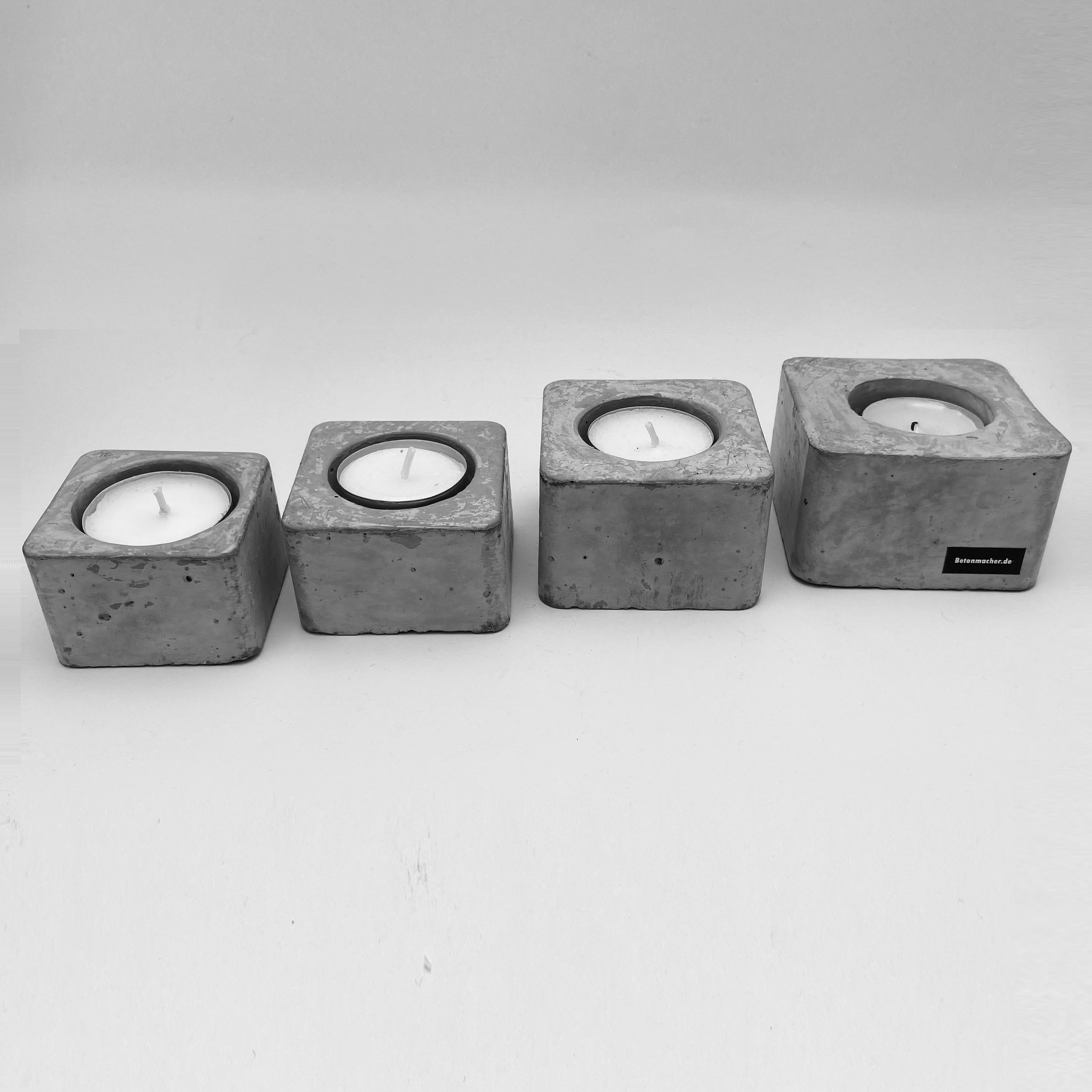 Beton Teelichthalter Set