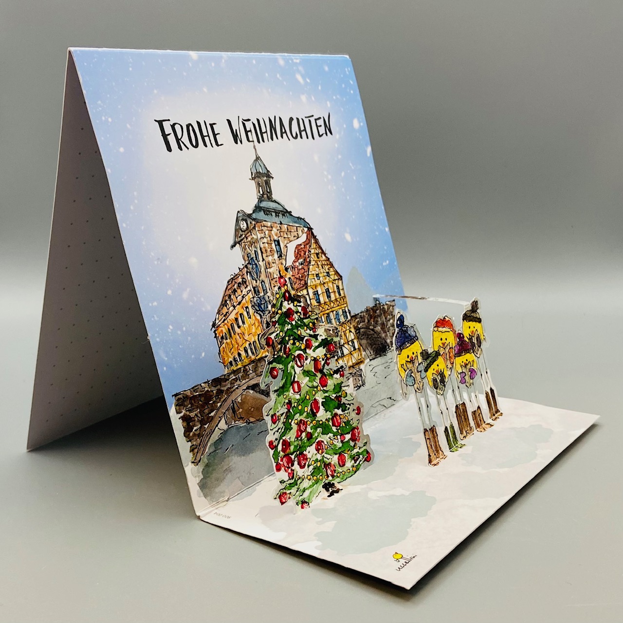 Pop-up Weihnachtskarte Bamberg