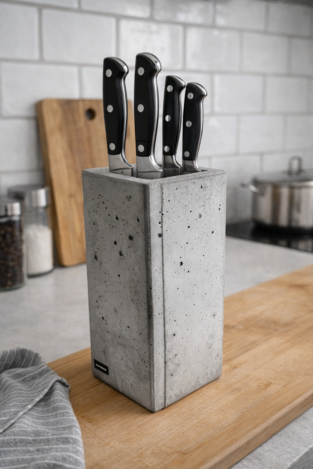 Messerblock aus Beton