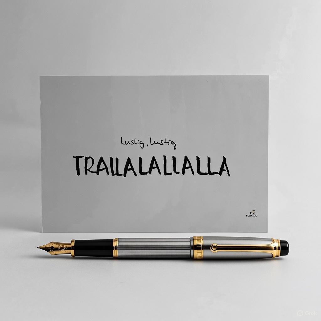 Postkarte "Lustig Lustig Trallalallala"