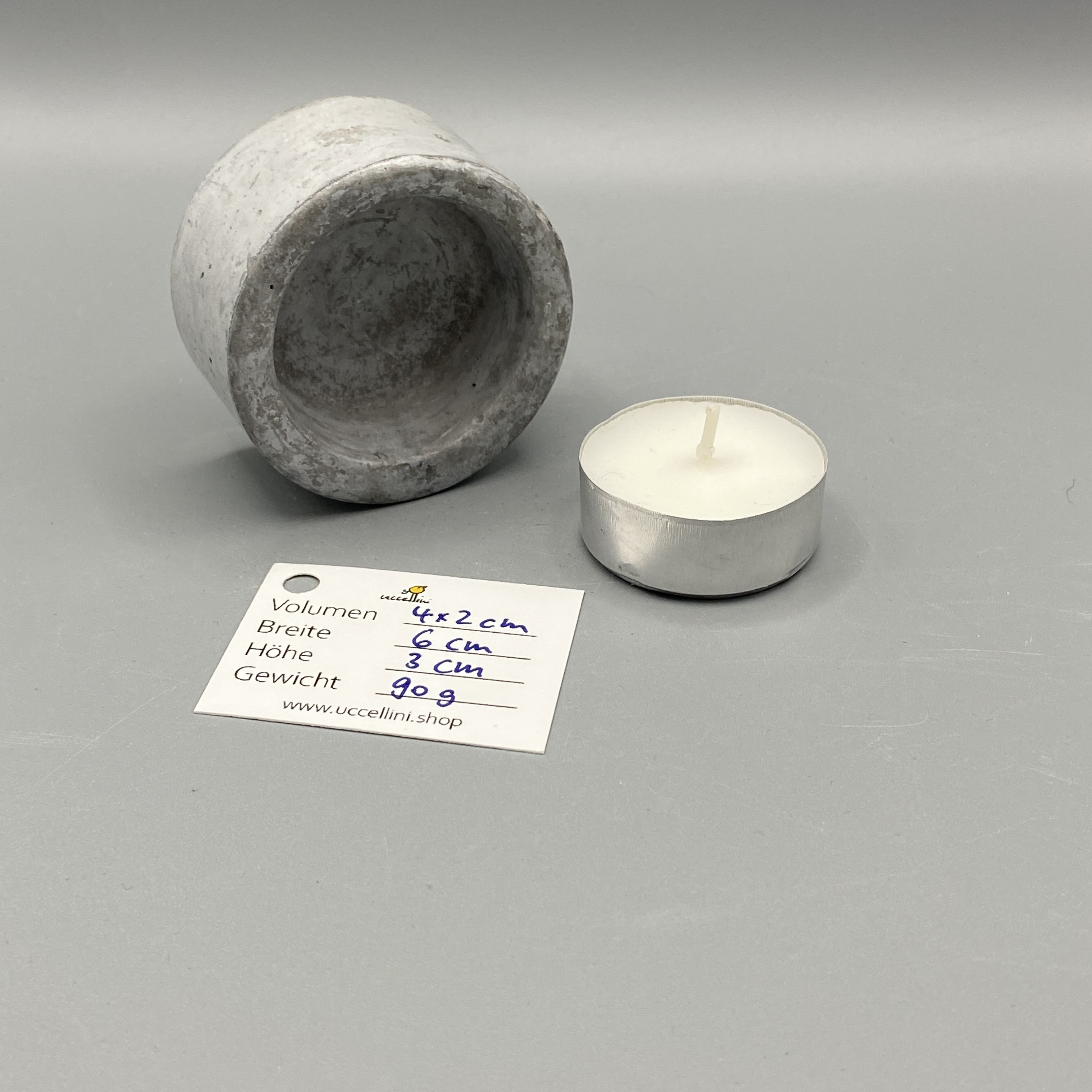 Beton-Teelicht