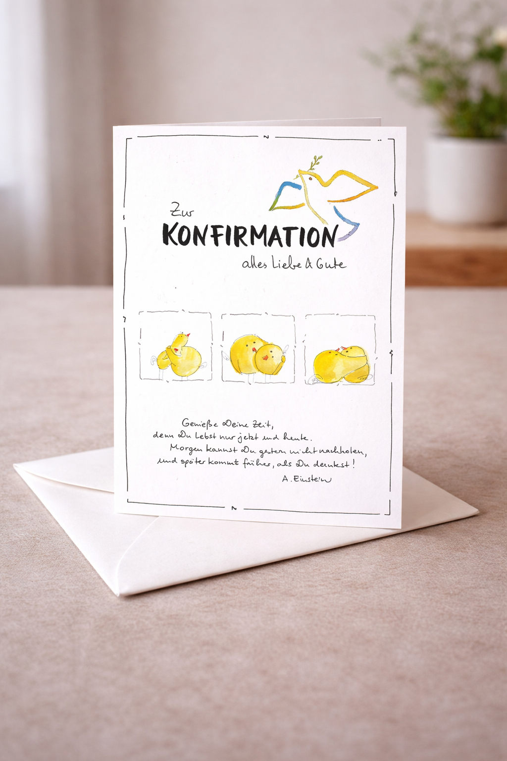 Grußkarte zur Konfirmation