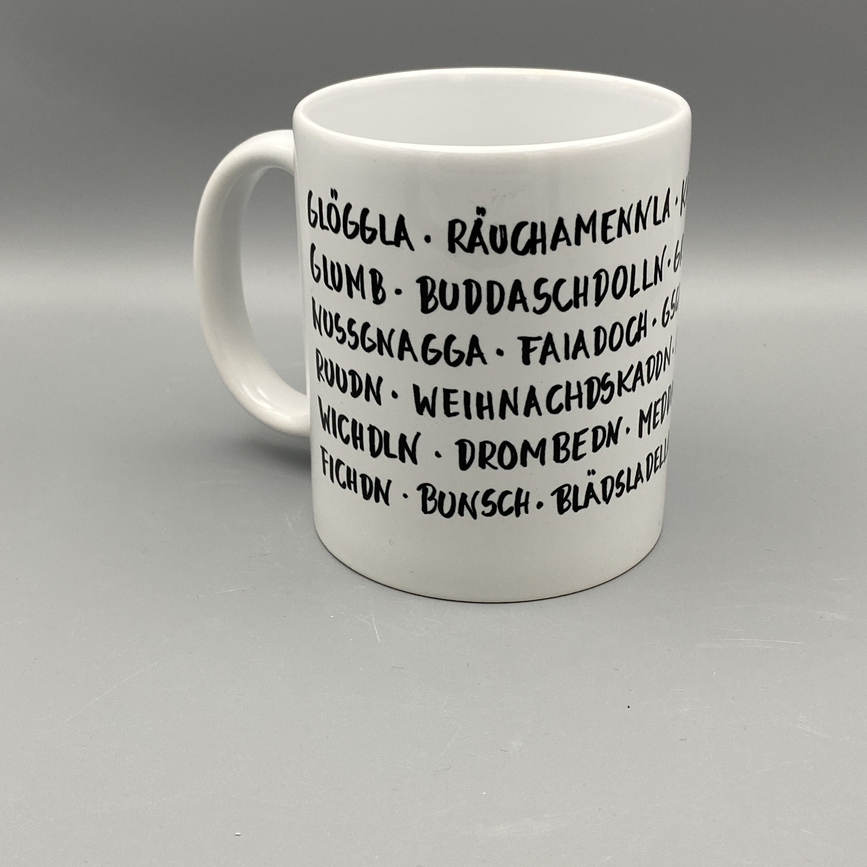Tasse Mundart Begrifferaten