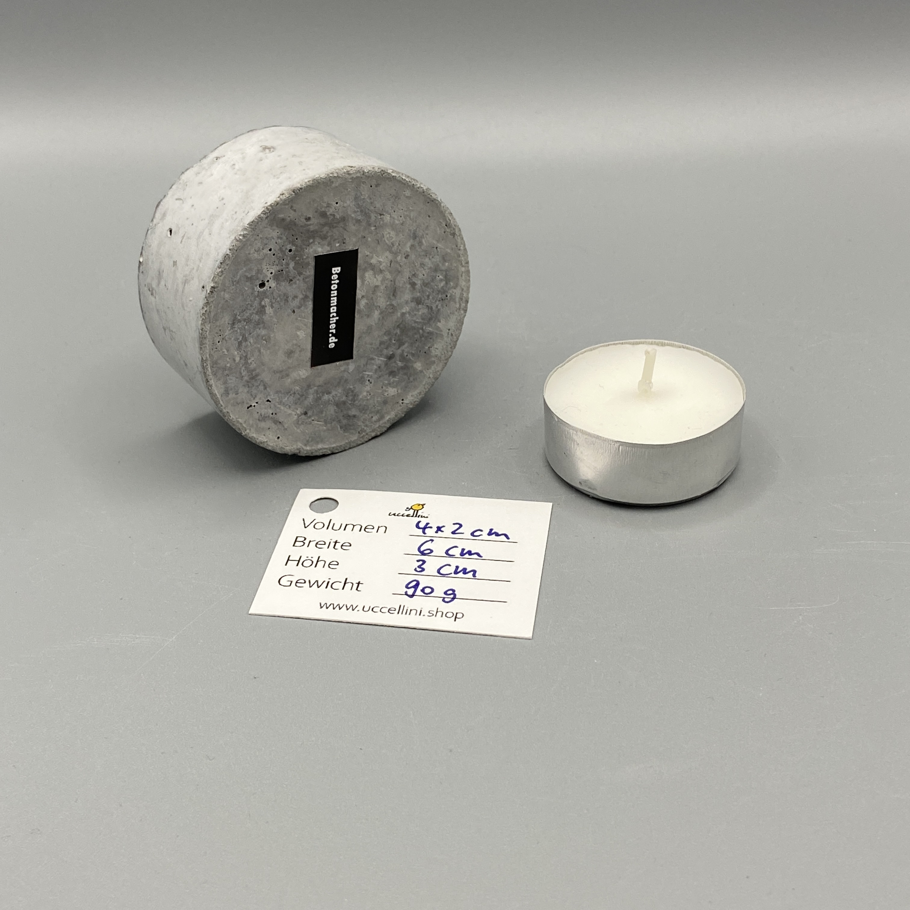Beton-Teelicht