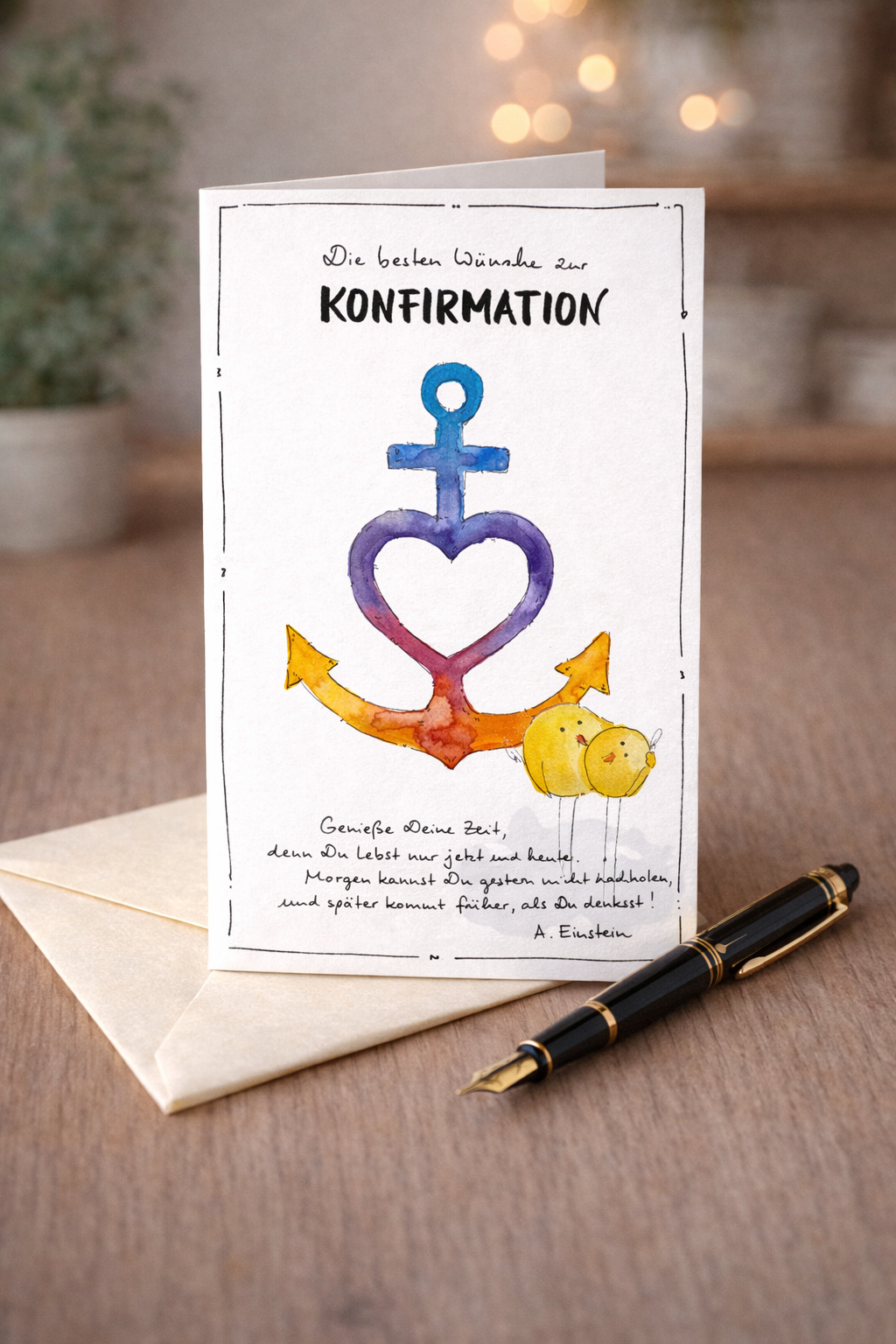 Glückwunschkarte zur Konfirmation