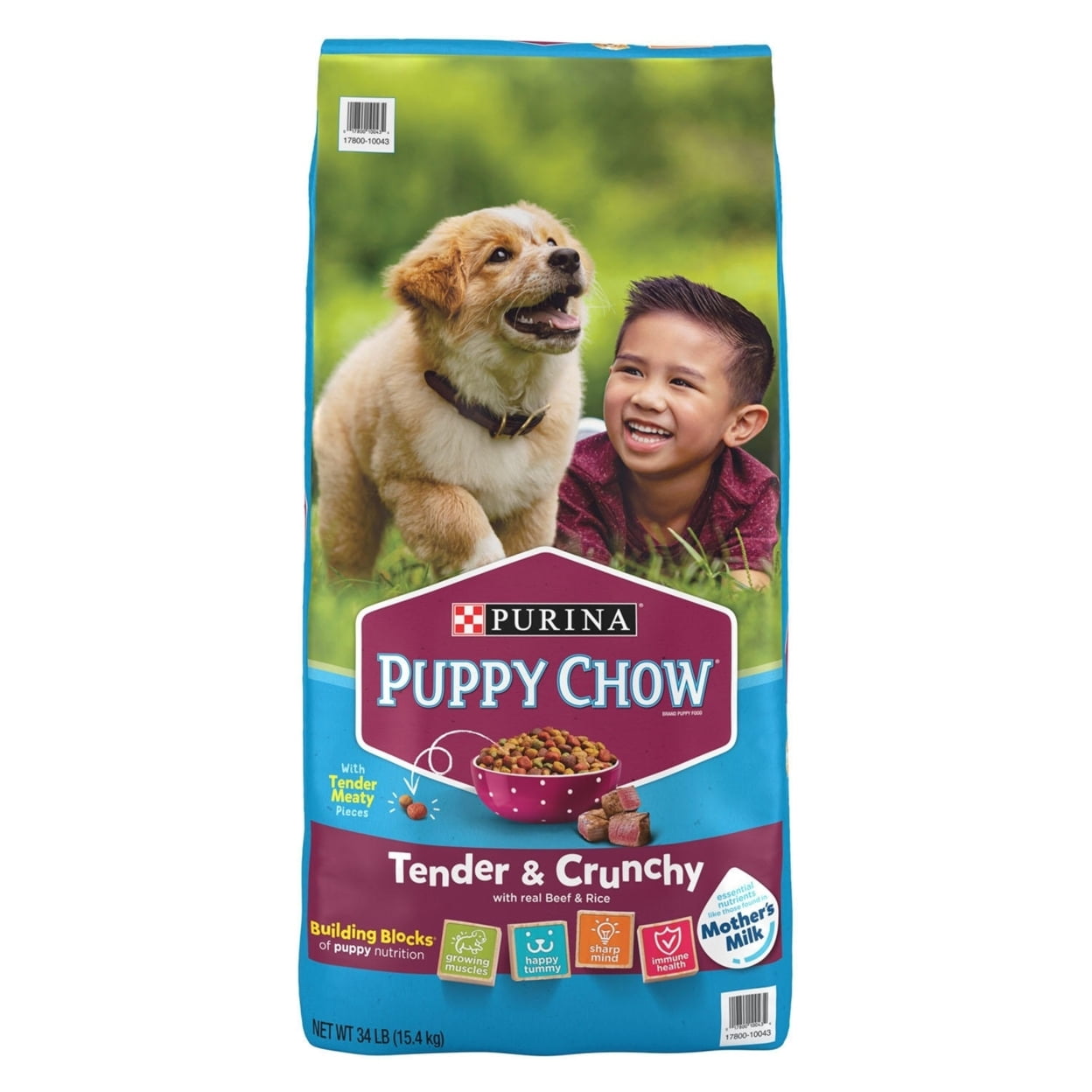 Purina Puppy Chow Tender and Crunchy Dry Dog Food (34 Pounds)