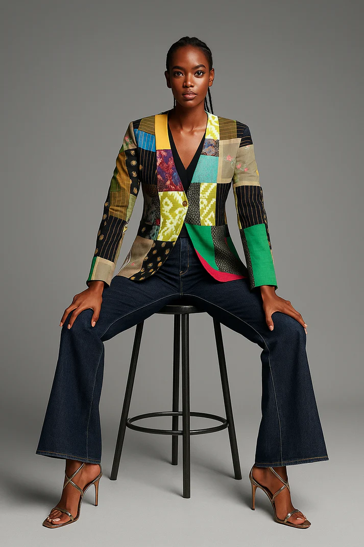 KATRAN: Upcycled Woman Patchwork Jacket