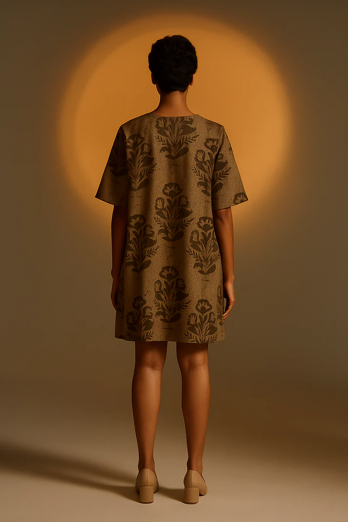 NADIA: Boho Printed Short Dress