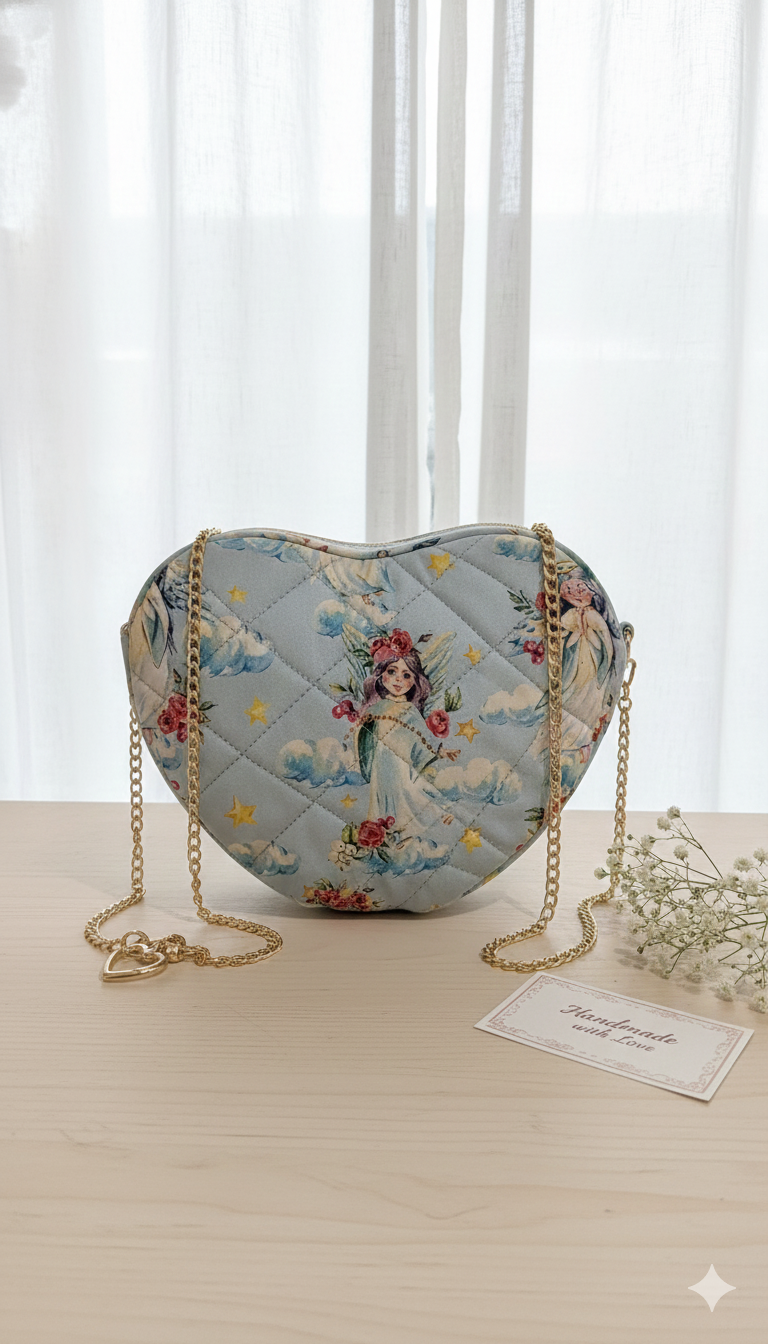 Bolso artesanal corazón