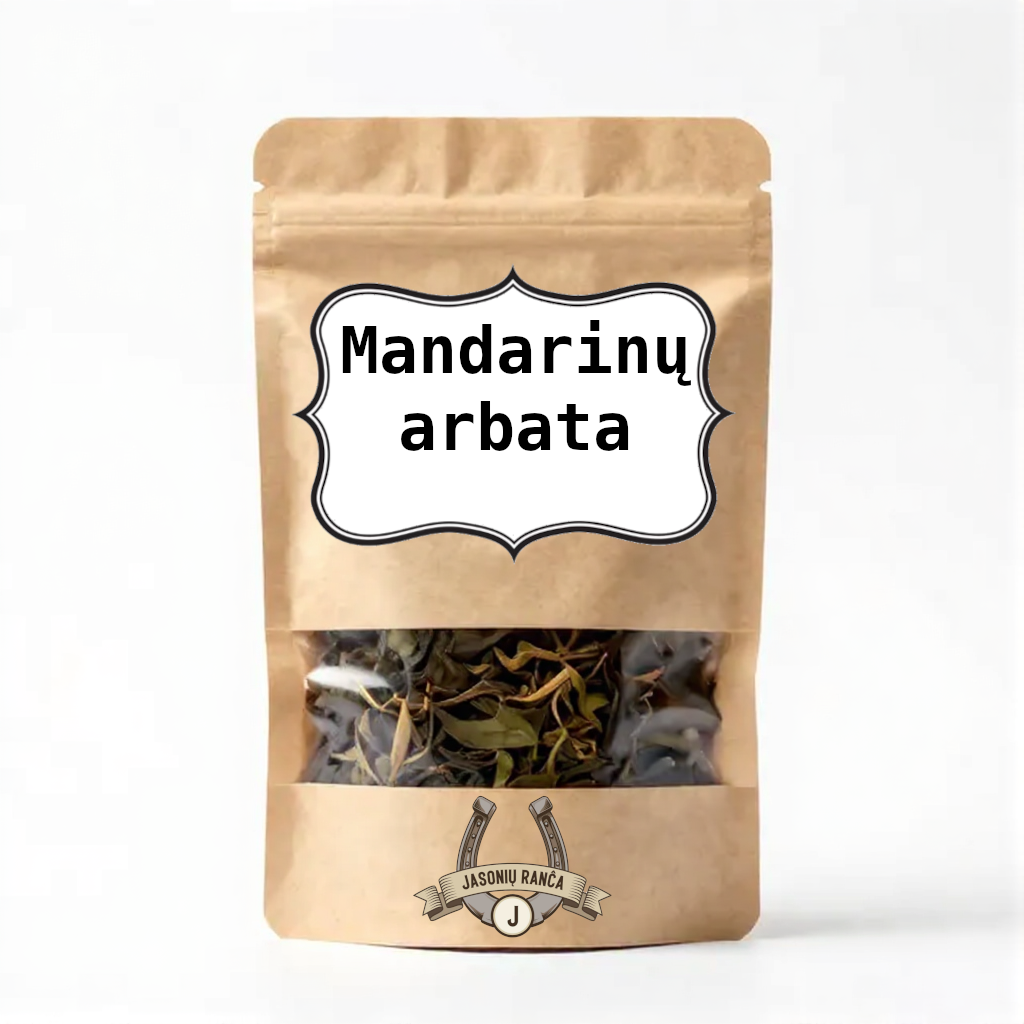 Rankų darbo džiovinta "Mandarinų žievelių arbata" 100g