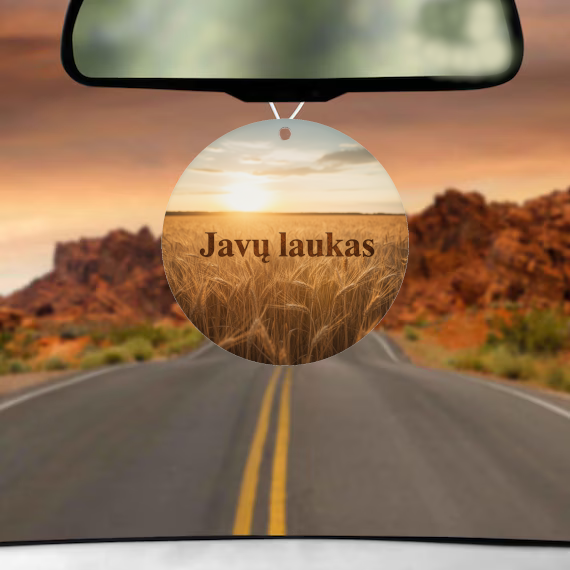 Pakabinamas automobilio kvapukas „Javų laukas“