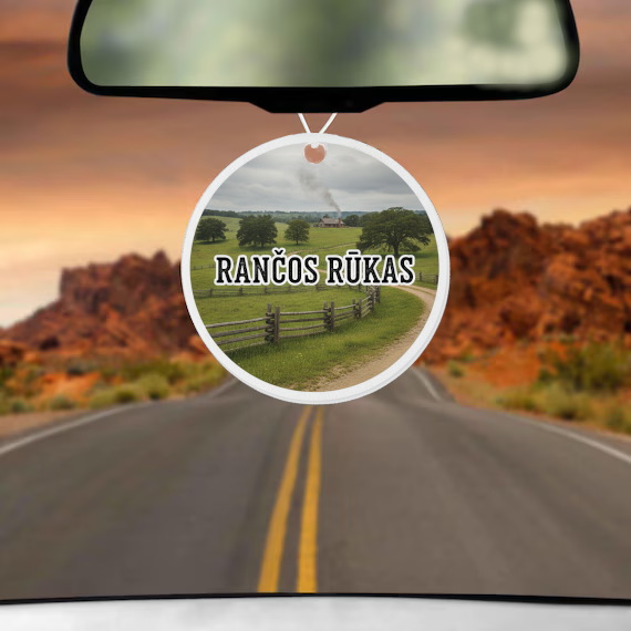 Pakabinamas automobilio kvapukas „Rančos rūkas“