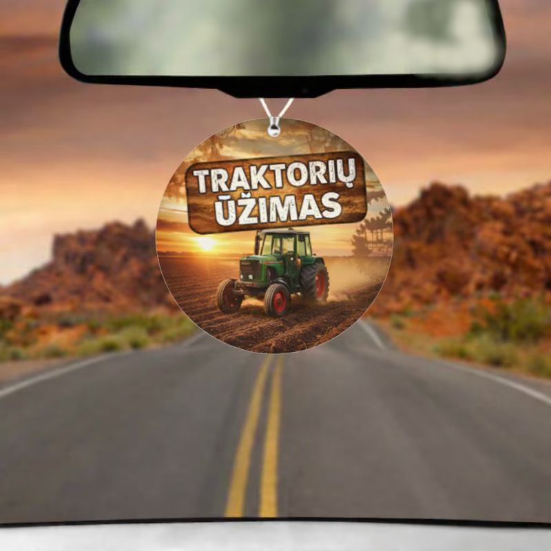 Pakabinamas automobilio kvapukas "Traktorių Užimas"