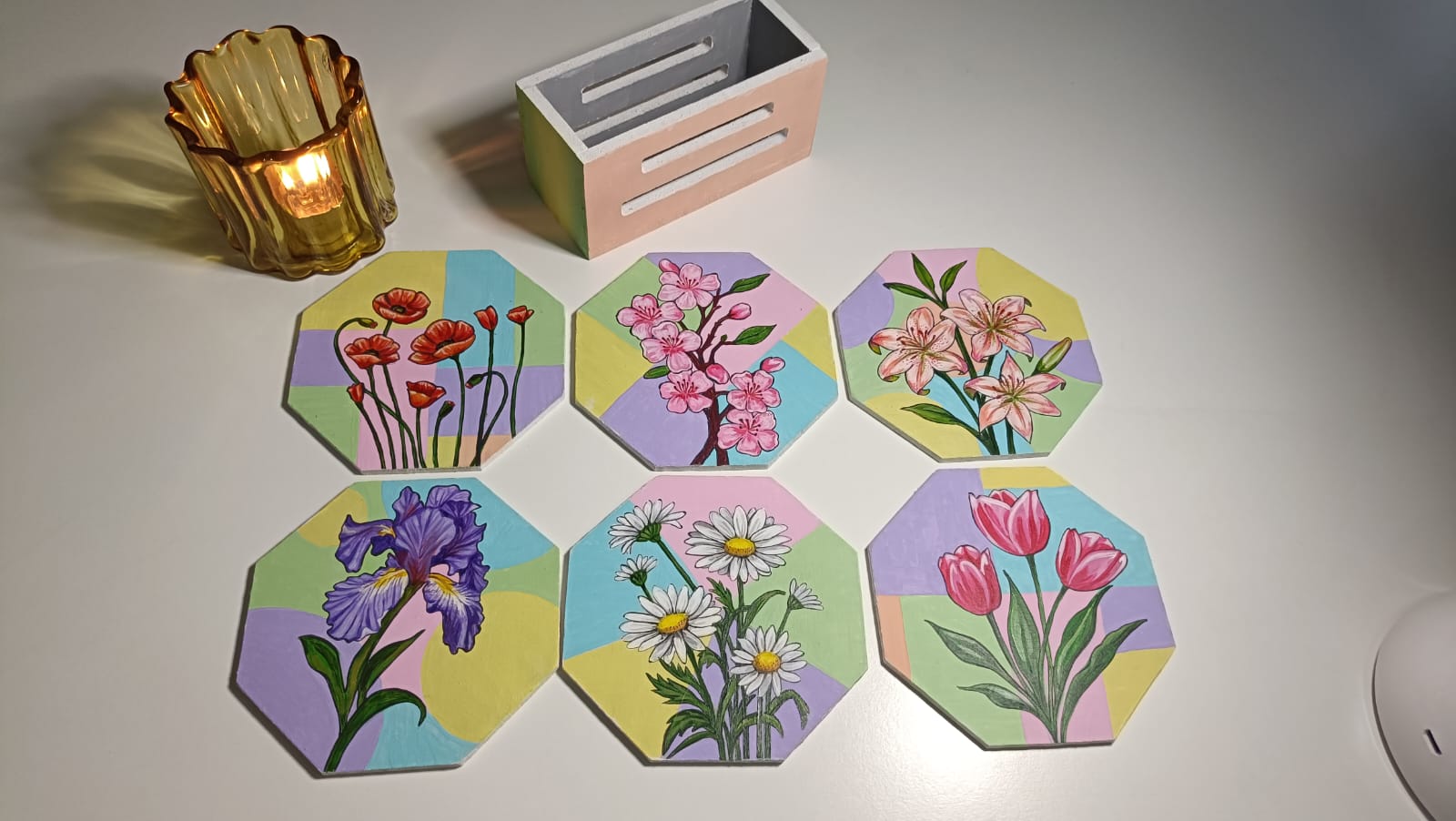 Exotic Flower Coasters