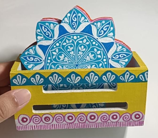 Intricate Mandala Art Coaster Set