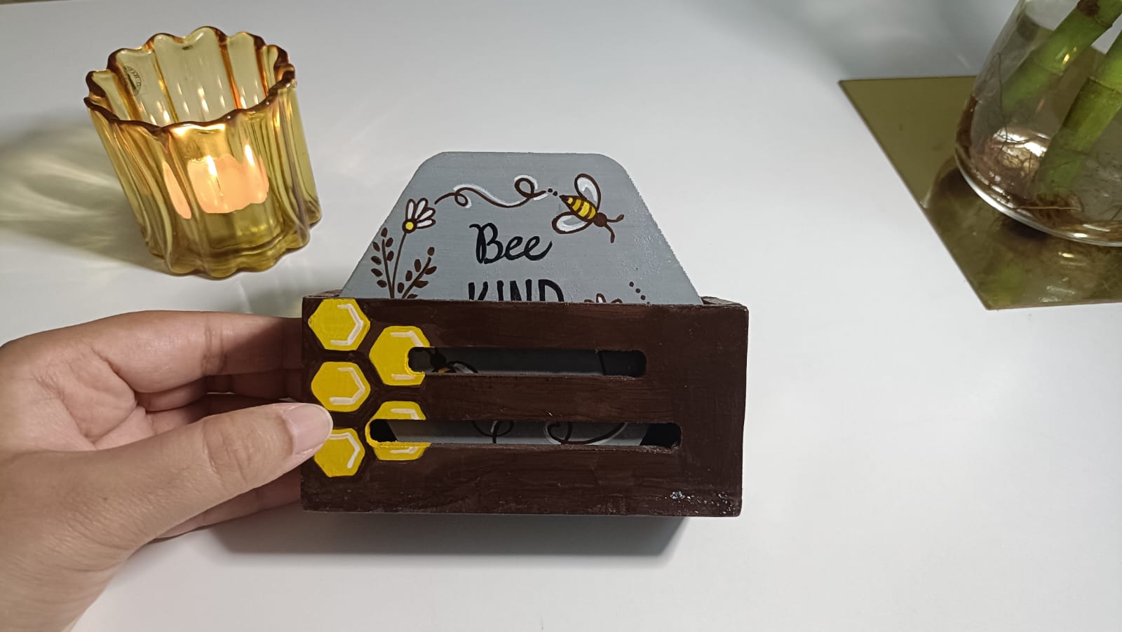 Bee and Honeycomb coaster set