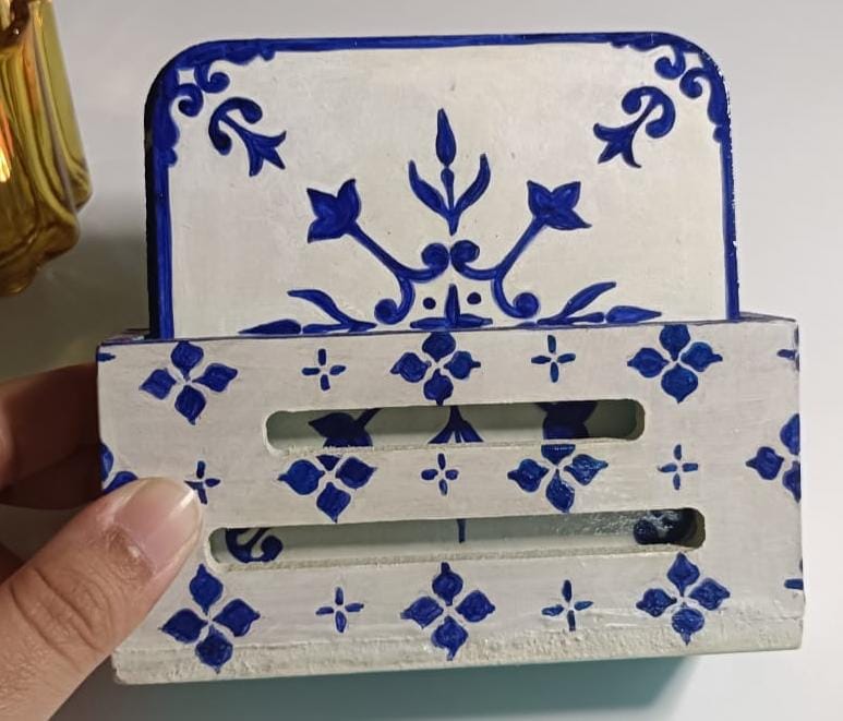 Blue pottery Coaster Set