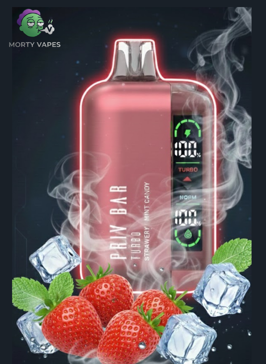 STRAWBERRY MINT CANDY - PRIV BAR TURBO