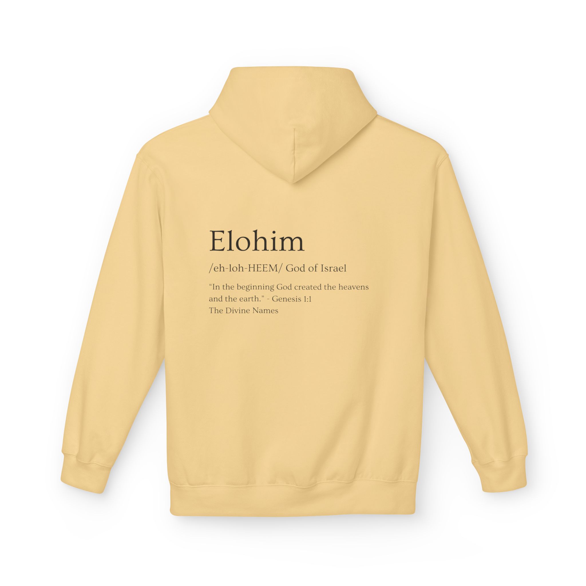  Genesis 1:1 "Elohim" - Hoodie 