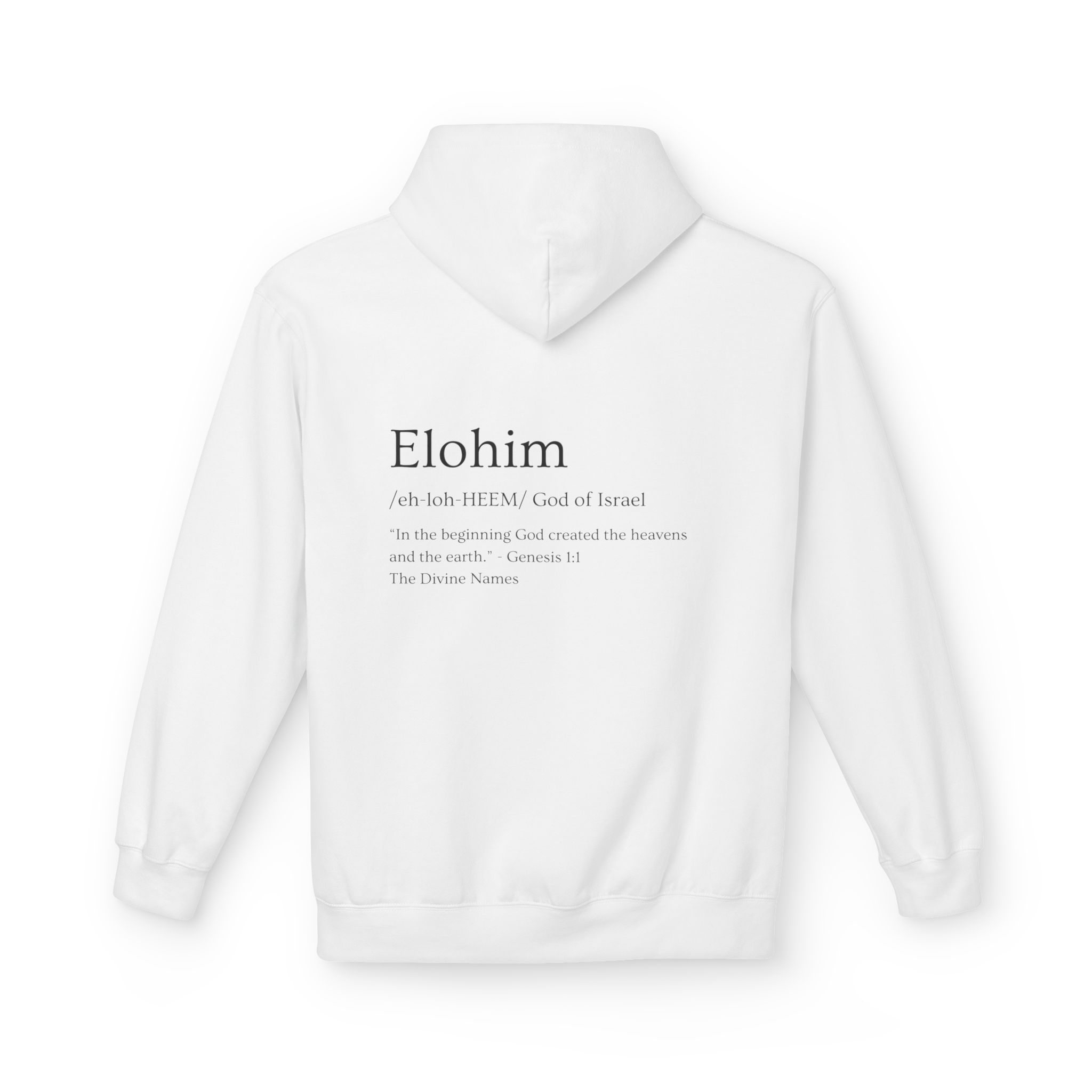  Genesis 1:1 "Elohim" - Hoodie 