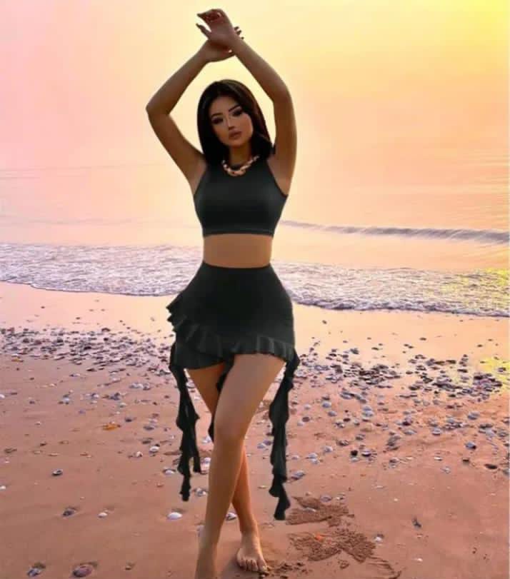 Conjunto de playa elegante