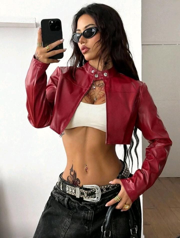 Chaqueta corta blanca