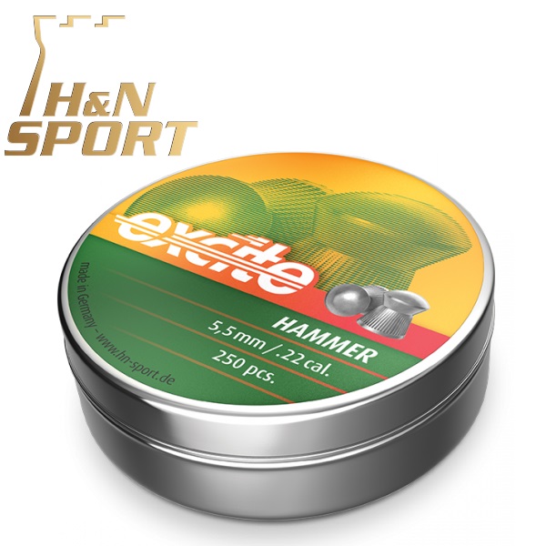 Balines H&N Excite Hammer cal. 5,50 mm. Lata 250 uds. de 0,95 g.