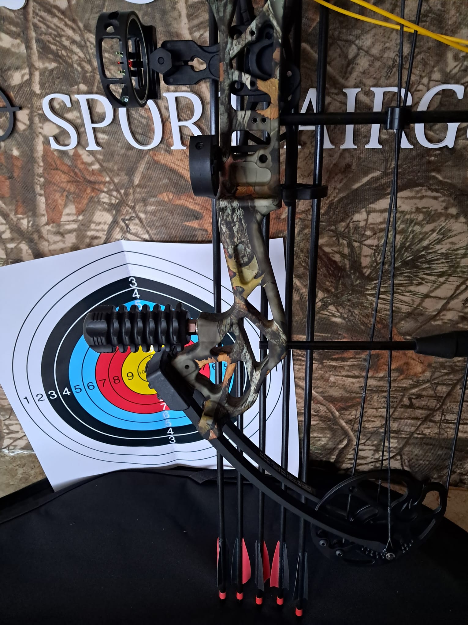 Arco de poleas camuflaje 19 a 70lbs