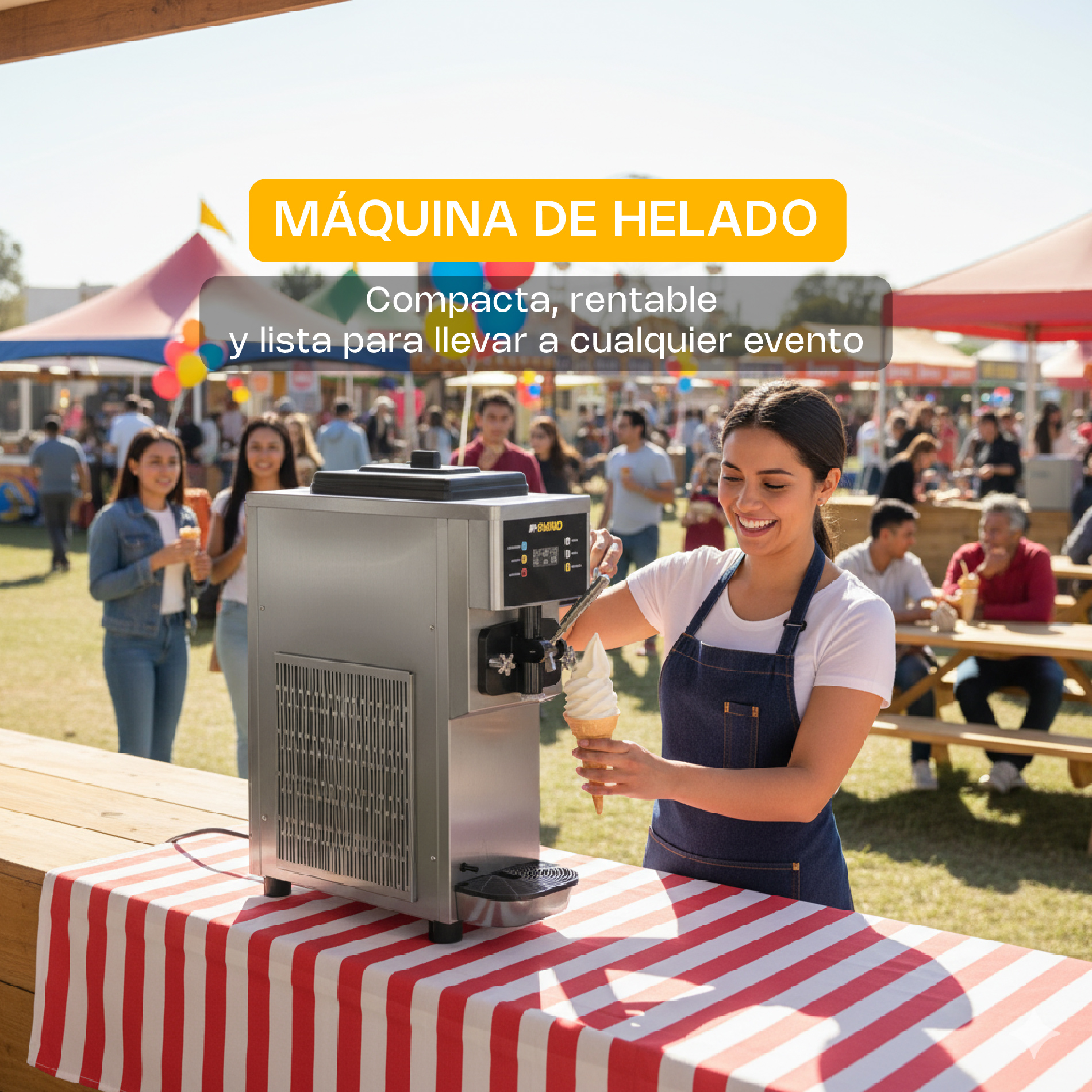 Máquina de Helado Rhino 10L/h (HELA-10)