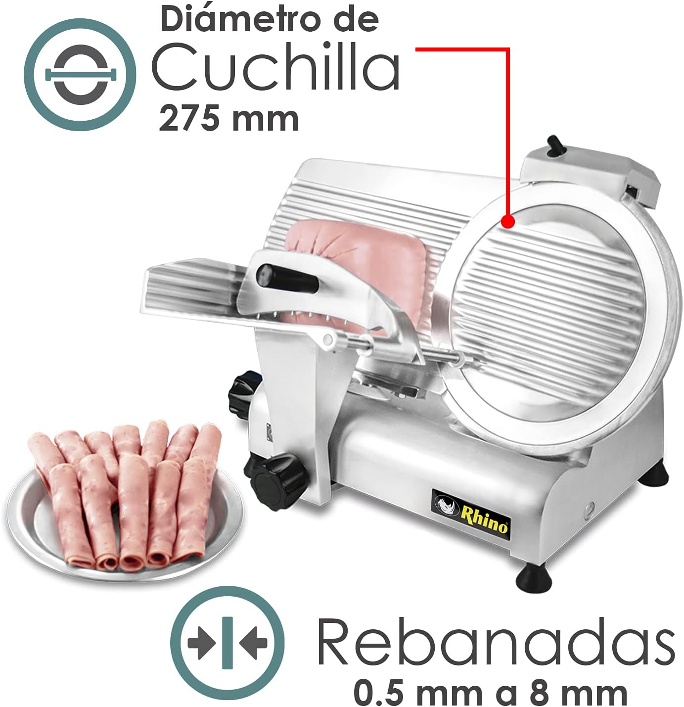 Rebanadora de embutidos 275mm