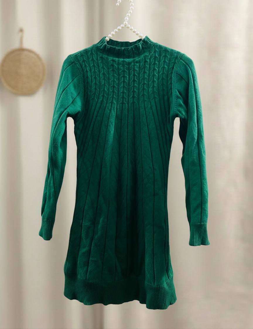 Green Knit Dress