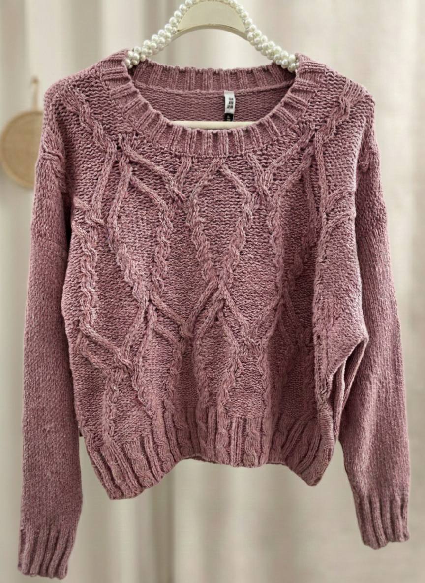 Knitted Pink Sweater