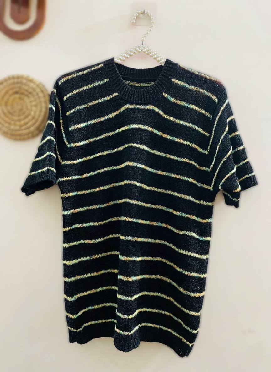 Striped Knit T-shirt