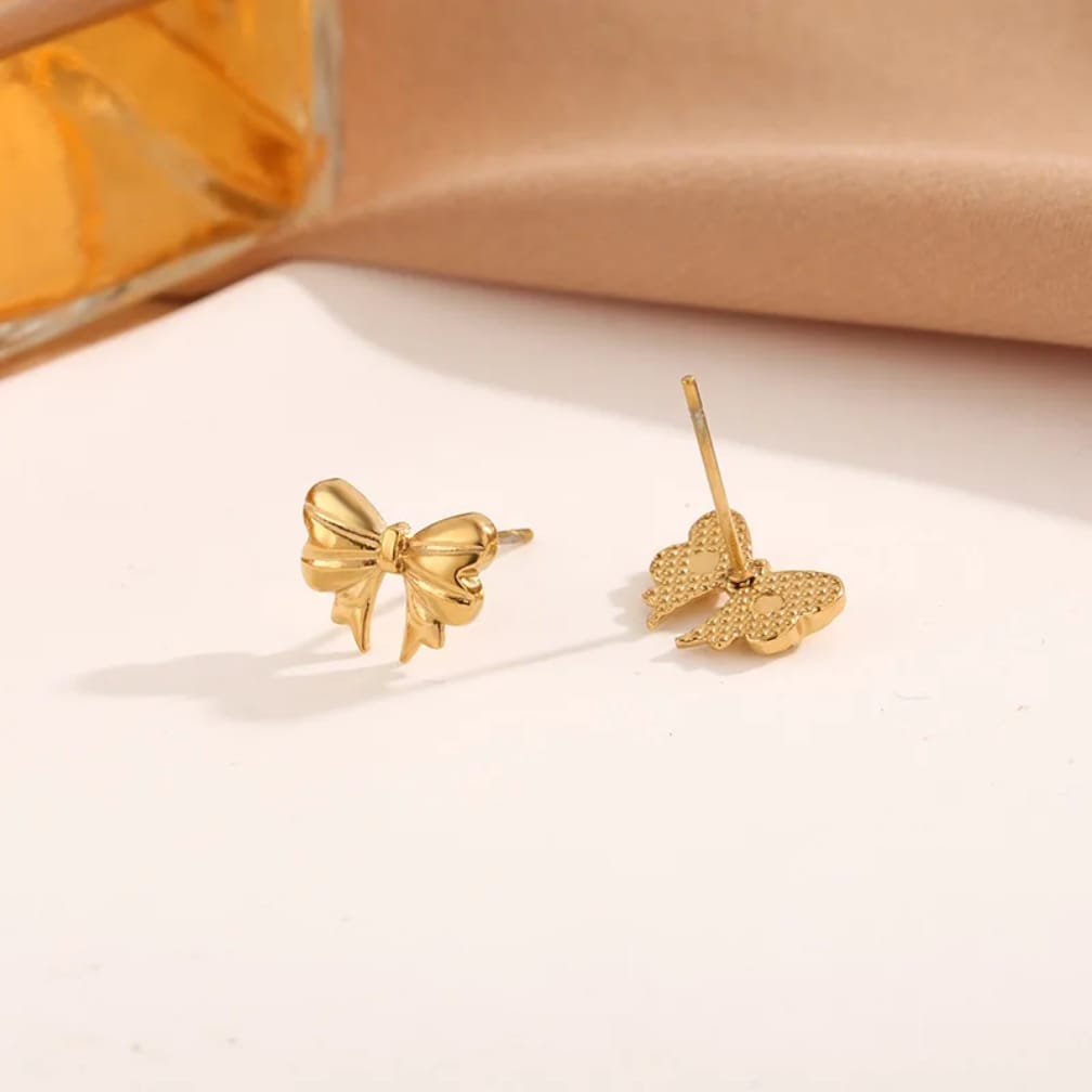 Elegant Bow Stud Earrings